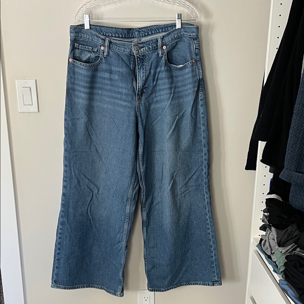 GAP Denim Flare Wide-Leg Jeans
